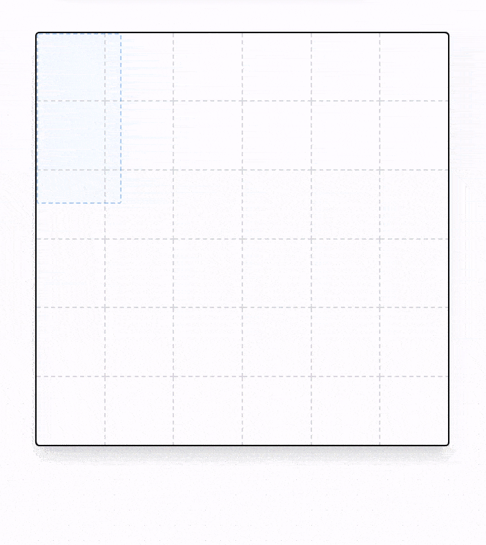Onepager interface scrolling through a page